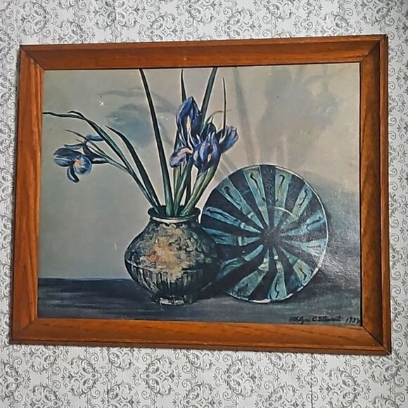 Vintage 1934 Ethelyn C Stewart Persian Pottery Fine Art Signed - Picture 1 of 13